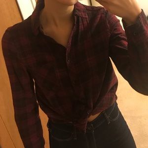 Plaid flannel shirt